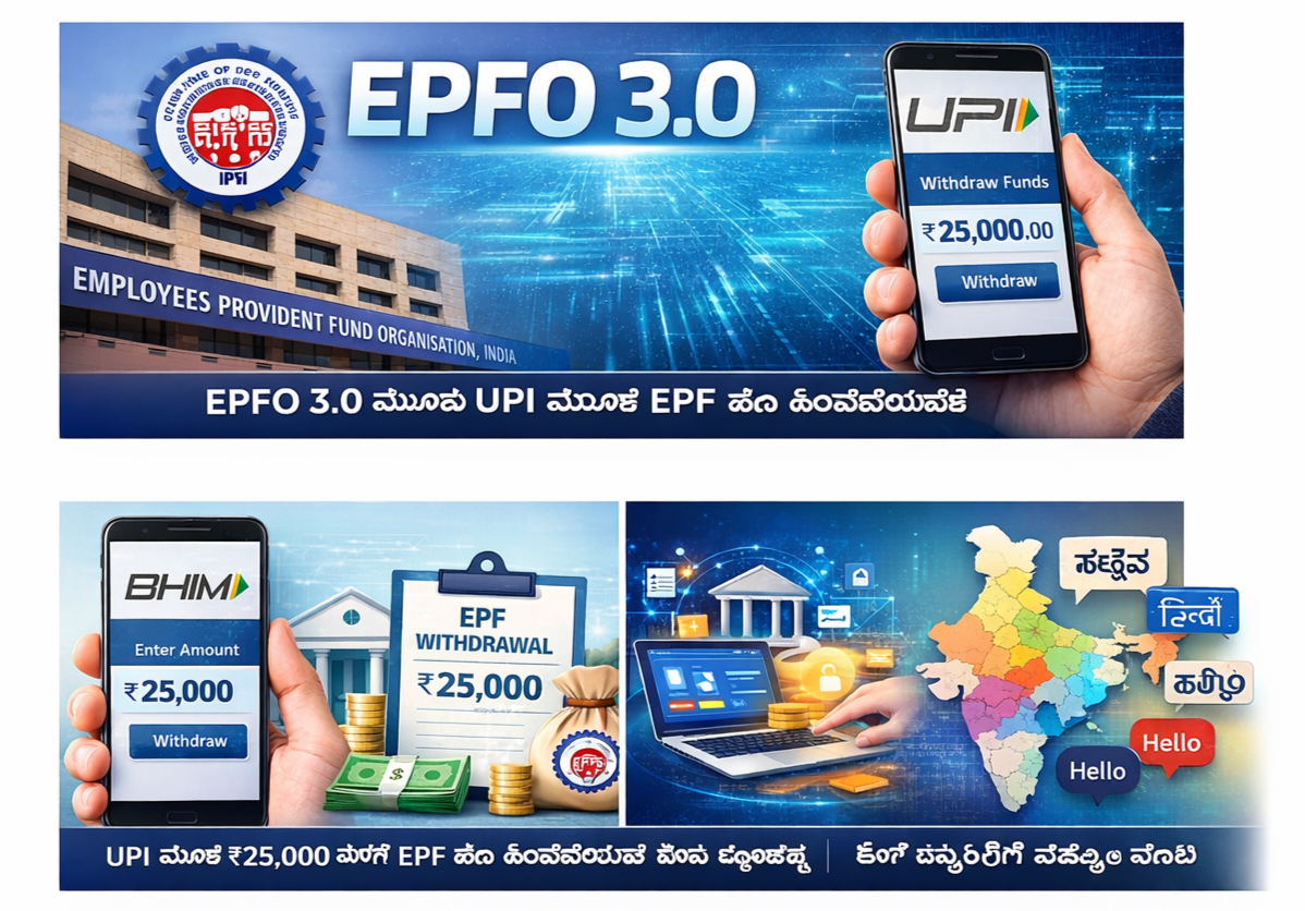 EPFO 3.0 ಬಿಡುಗಡೆ ದಿನಾಂಕ, ಹೊಸ ನಿಯಮಗಳು: UPI ಹಿಂಪಡೆಯುವಿಕೆ, ಹೊಸ ಪೋರ್ಟಲ್, ಕೋರ್ ಬ್ಯಾಂಕಿಂಗ್ ಮತ್ತು AI ಅನುವಾದ